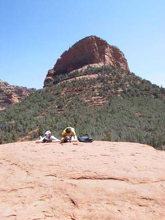 atop submarine rock